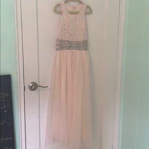 Girls light pink dress